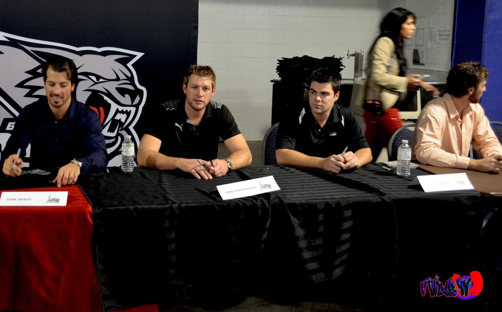 BRAMPTON BEAST - L TO R: ERIK SPADY, JAMIE VANDERVEEKEN, JOSH MCQUADE