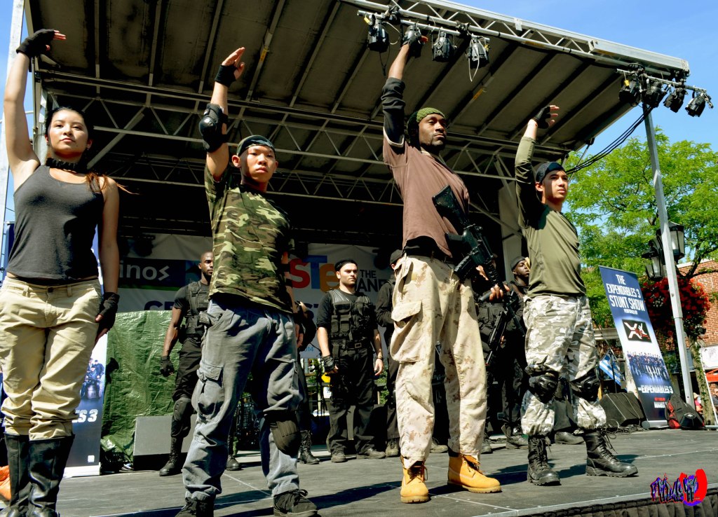 EXPENDABLES 3 LIVE ACTION CAST - TASTE OF THE DANFORTH SUNDAY AU